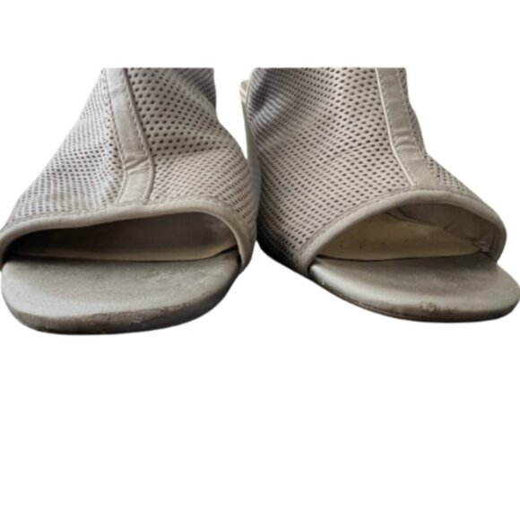 GEOX RESPIRA Girl's D Marilyse C Wedge Heels Leather Sandals / Taupe Gold / 38 - Picture 5 of 11